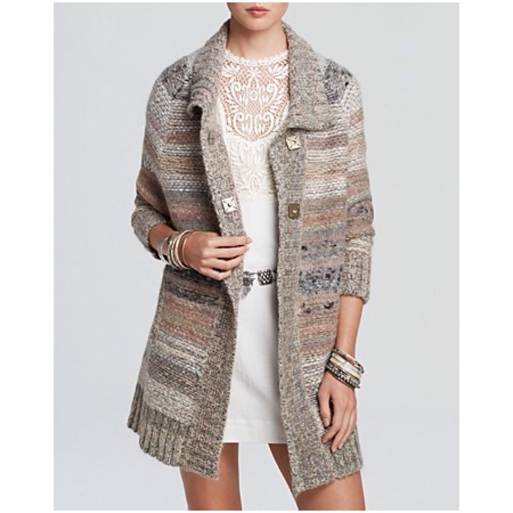 Free People Oversized Cardigan  Knit sweater-